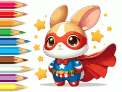 Hry Coloring Book: Super Rabbit