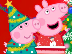 Hry Jigsaw Puzzle: Peppa Pig Christmas Preparation