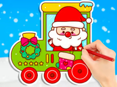 Hry Coloring Book: Christmas Train