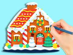 Hry Coloring Book: Gingerbread Hut