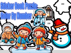 Hry Sticker Book Puzzle: Color By Number