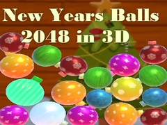 Hry New Years Balls 2048 in 3D