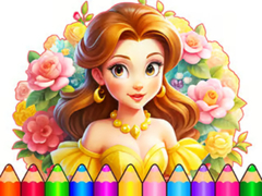 Hry Coloring Book: Flower Dress Up