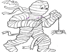 Hry Mummy Coloring Book
