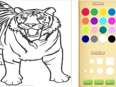 Hry Tiger Coloring Book