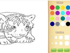Hry Baby Tiger Coloring Book
