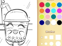 Hry Boba Tea Coloring Book for Kids