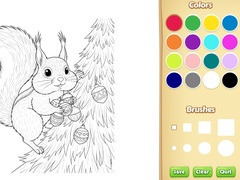Hry Christmas Animal Coloring Book for Kids