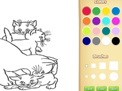Hry Cats Coloring Book For Kids