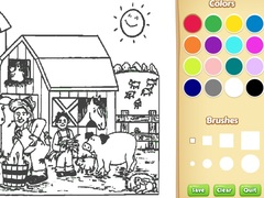Hry Farm Coloring Book For Kids