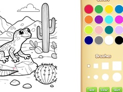 Hry Desert Animals Coloring Book for Kids