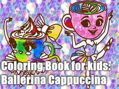 Hry Coloring Book for kids: Ballerina Cappuccina 