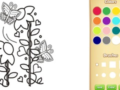 Hry Butterflies and Flowers Coloring Book for Kids