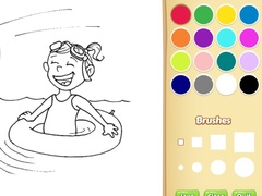 Hry Summer Coloring Book For Kids