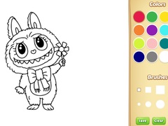 Hry Labubu Doll Coloring Book for Kids