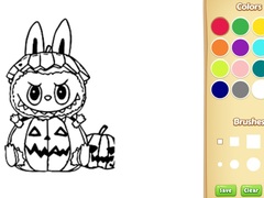 Hry Halloween Labubu Coloring & Drawing Game