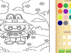 Hry Cute Labubu Coloring Book for Kids