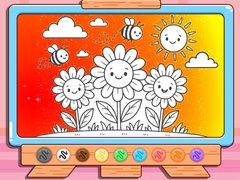 Hry Coloring Book: Happy Flower