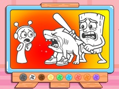 Hry Coloring Book: Sprunki VS Tung Tung Sahur