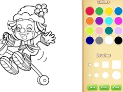 Hry Clown Coloring Pages
