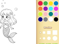 Hry Mermaid Coloring Book For Kids
