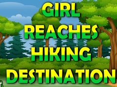 Hry Girl Reaches Hiking Destination