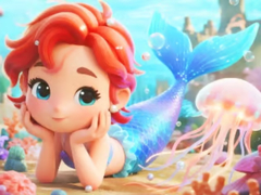 Hry Jigsaw Puzzle: Chibi Mermaid Marshmallow Jellyfish