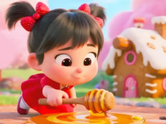 Hry Jigsaw Puzzle: Honey Girl Candy House