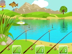 Hry Fishing With Three Rods
