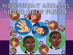 Hry Wednesday Addams Merge Drop Puzzle
