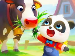Hry Jigsaw Puzzle: Baby Panda Cow Ranch