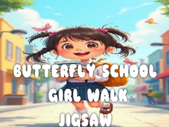 Hry Butterfly School Girl Walk Jigsaw
