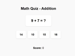 Hry Math Quiz Addition