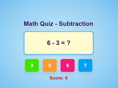 Hry Math Quiz - Subtraction
