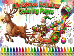 Hry Christmas Reindeer Coloring Pages