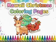 Hry Kawaii Christmas Coloring Pages