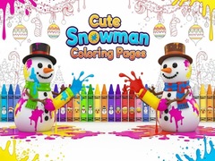 Hry Cute Snowman Coloring Pages