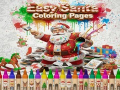 Hry Easy Santa Coloring Pages