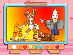 Hry Coloring Book: 99 Nights In The Forest