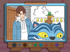Hry Coloring Book: Kpop Jinu & Blue Tiger