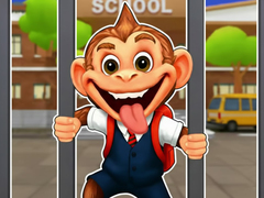 Hry Jigsaw Puzzle: Monkey Student School Prank