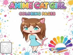 Hry Anime Cat Girl Coloring Pages