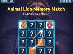 Hry Animal Lion Memory Match