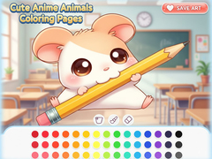 Hry Cute Anime Animals Coloring Pages