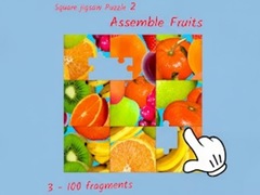 Hry Square jigsaw Puzzle 2 - Assemble Fruits