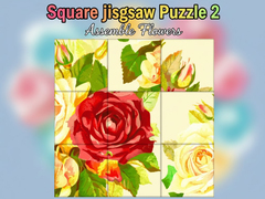 Hry Square jigsaw Puzzle 2  Assemble Flowers