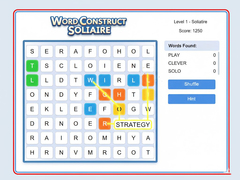 Hry Word Construct Solitaire