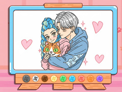 Hry Coloring Book: Kpop Valentine's Day