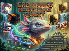 Hry Creatures Picture Block Quest