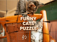Hry Funny Cats Puzzle